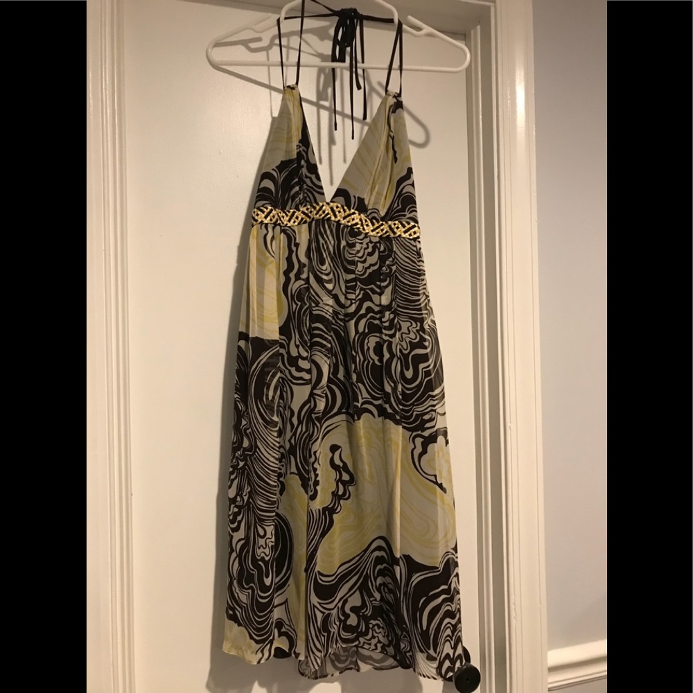 Laundry by Shelli Segal Yellow & Brown Dress